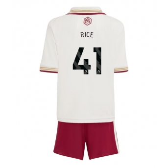 Billige Fotballdrakt Arsenal Declan Rice #41 Replika Tredjedraktsett Barn 2025-26 Kortermet (med bukser)
